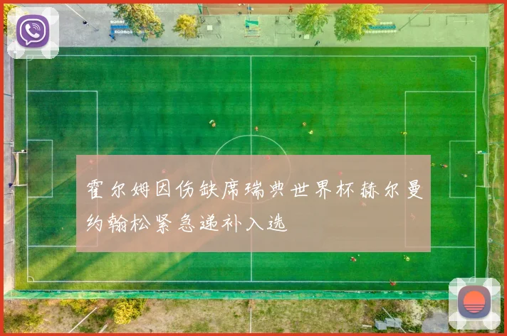 霍尔姆因伤缺席瑞典世界杯赫尔曼约翰松紧急递补入选