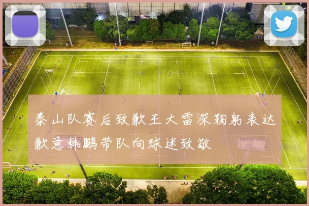 泰山队赛后致歉王大雷深鞠躬表达歉意韩鹏带队向球迷致敬